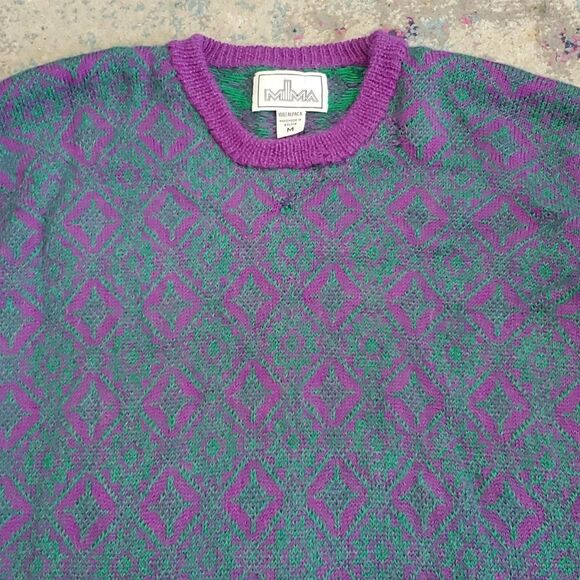 Vintage Millma 100% Alpaca Sweater Dress Size M - Picture 2 of 13
